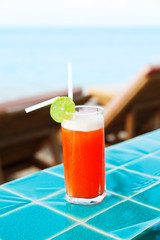 Mai Thai Cocktail at the pool
