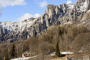 Grigna peak western cliffs
