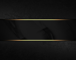 Black velvet background with black plate. Element for design on black background. Template for design. copy space for ad brochure or announcement invitation, abstract background.