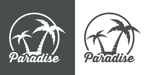 Obraz premium Icono plano Paradise #1