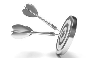 Three arrows darts in center.