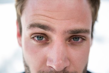 Handsome man looking at the camera