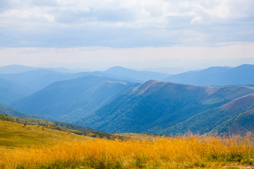 Carpathian mountains in Ukraine