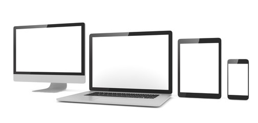 Responsive web design, laptop, smartphone, tablet, computer, display