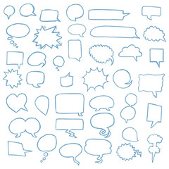 Fototapeta premium vector set of Speech Bubbles
