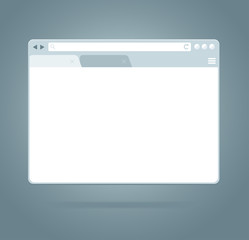 Simple Browser Window. Vector