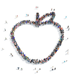people  apple fruit icon