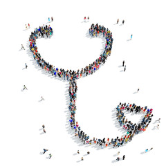 people stethoscope medical icon