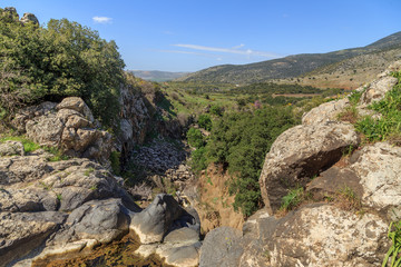 Golan Heights views of Mount and rocks