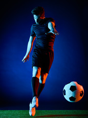 Plakat Soccer player Man isolated