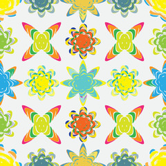 seamless background with abstract shapes