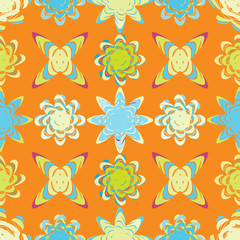 seamless background with abstract shapes