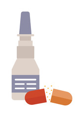 Glue tube cartoon flat vector illustration.