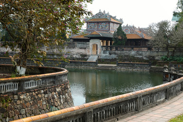 Fototapeta premium Hue Citadel, culture heritage, Dai Noi, vietnam, ngo mon