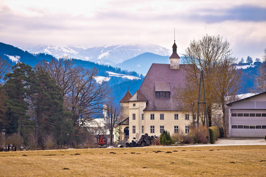 Schloss Wiesenau view in Lavanttal