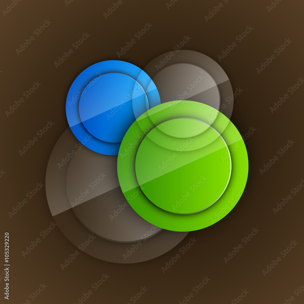 Aufkleber abstract background with glossy circles. glossy buttons. vector