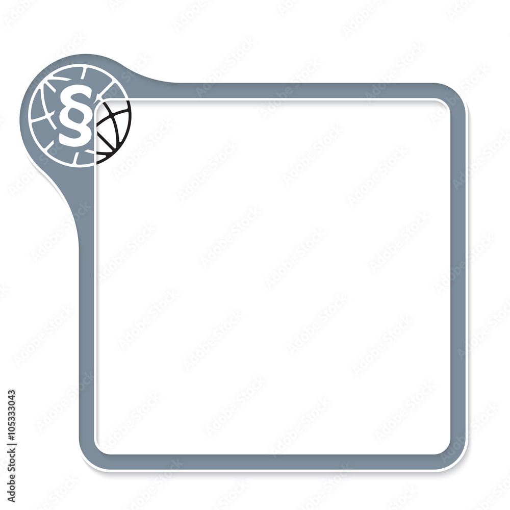 Aufkleber vector frame for your text and paragraph