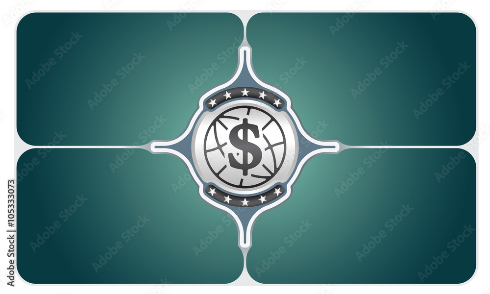 Poster vector frames for your text and dollar symbol