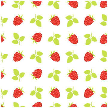 Raspberries, raspberry leaves, background