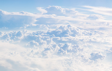 Cloudscape Blue sky and white cloud