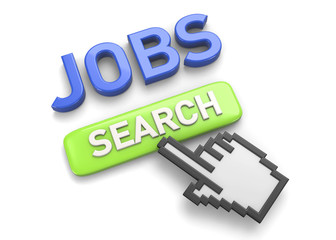 Serach Job on Network Concept - 3D