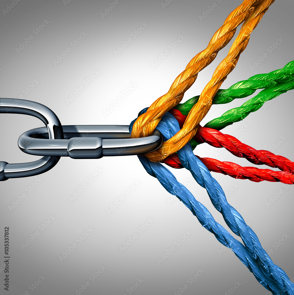 Aufkleber concept of connection