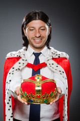 Young king businessman in royal concept © Elnur