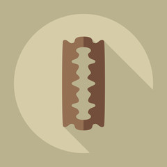 Flat modern design with shadow icons blade