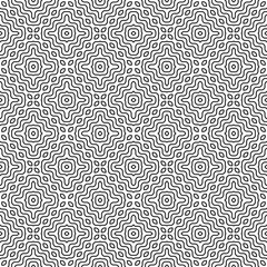 optical art abstract striped seamless deco pattern.