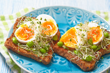 Avocado and egg toast