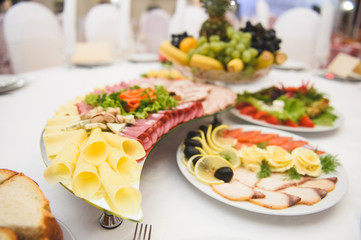 Tray with Meat and Cheese