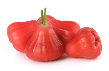 Rose apples isolated on white background