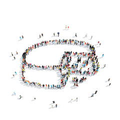 group  people  shape  cheese