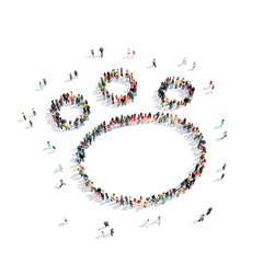 group  people  form  trace animal