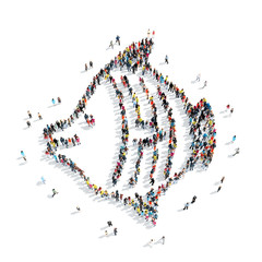 people  shape  aquarium fish