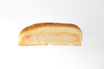bread French bakery on white background. view from above. side view.