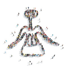 people  shape  corkscrew cartoon