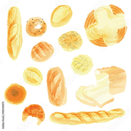 ぜいたく手書き パン イラスト フリー 美しい花の画像