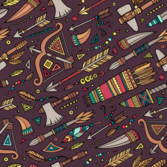Tribal native ethnic seamless pattern
