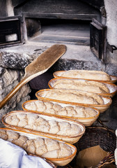 making bread - vintage
