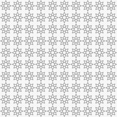 Abstract geometric flower ornament seamless background vector pa