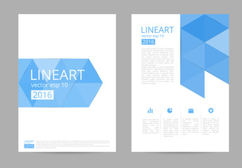 Vector business brochure design template. Layout brochure.