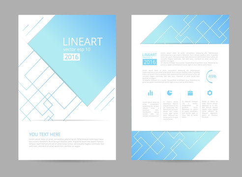 Vector business brochure design template. Layout brochure.