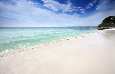 Beautiful beach in Jervis Bay, Australia
