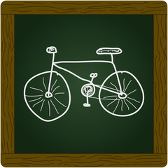 Simple doodle of a bicycle