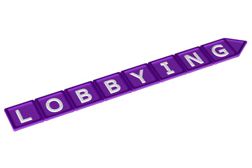 Blocks with word lobbying