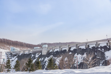 Obraz premium 朝里ダム