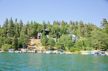 View of Lake arrowhead in California