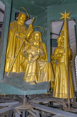 Obraz premium Bell Tower,Astronomical clock in the Messina Cathedral .