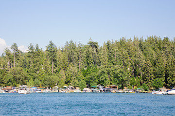 Fototapeta na wymiar View of Lake arrowhead in California